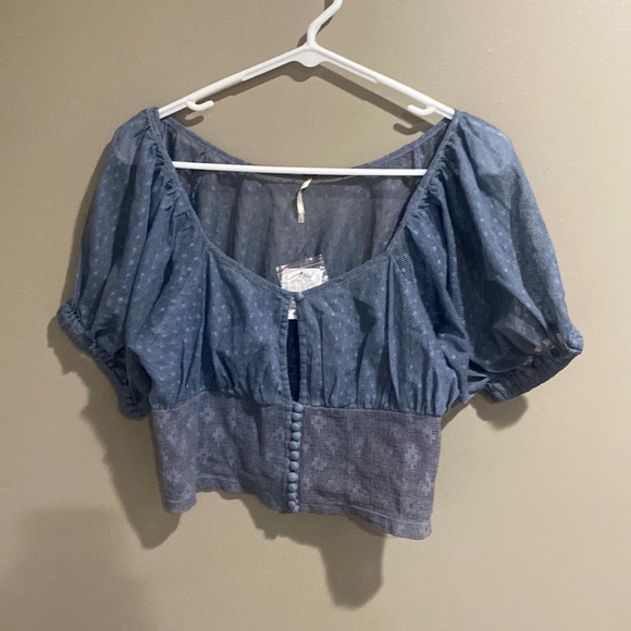 Free People Tops - Free People corset style crop top